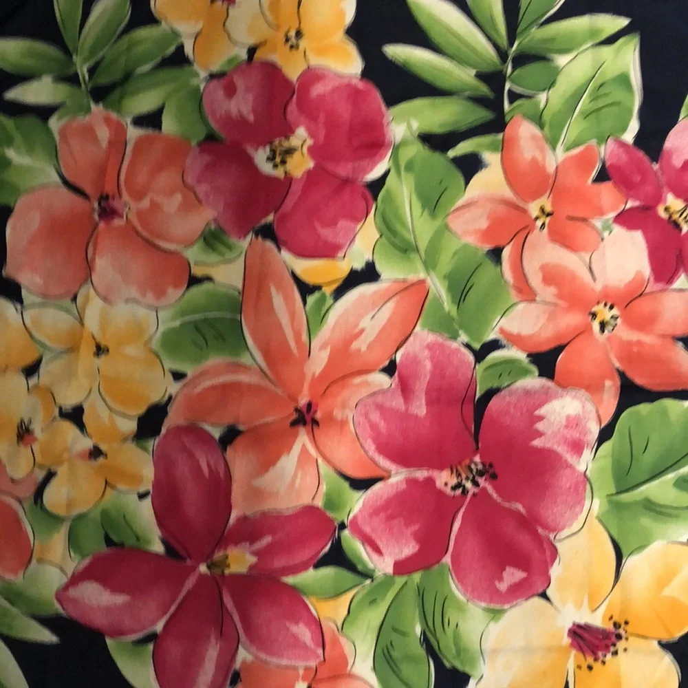 Silk Floral Scarf